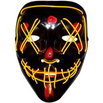 Mascara Halloween Terror com Led Neon e Controle com 3 Modos Fantasia Terror Festa Balada Mascara Halloween Terror com Led Neon e Controle com 3 Modos Fantasia Terror Festa Balada