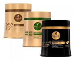 Máscara Haskell 3 em 1 Força, Nutrição e Reconstrução 500g Máscara Haskell 3 em 1 Força, Nutrição e Reconstrução 500g