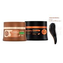 Máscara Haskell Doce de Leite + Encorpa Cabelo 300g +Escova