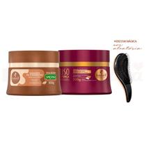 Máscara Haskell Doce de Leite + Liso com Força 300g +Escova Máscara Haskell Doce de Leite + Liso com Força 300g +Escova