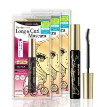 Mascara Heroine Make KissMe Long & Curl Waterproof, pacote com 3