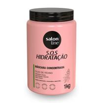 Máscara Hidratação Intensa Sos Óleo de Rícino Salon Line 1Kg