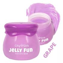 Máscara Hidratante Labial Jelly Fun City Girls Sabor Uva