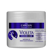 Máscara Hidratante Violeta para proteção e hidratação capilar com queratina 350g Capicilin