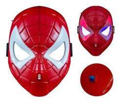 Máscara Homem Aranha Eletrônica Com Luz Led Brinquedo