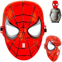 Máscara Homem Aranha Fantasia de Carnaval Super Herói Plástico Infantil Festa Cosplay Máscara Homem Aranha Fantasia de Carnaval Super Herói Plástico Infantil Festa Cosplay