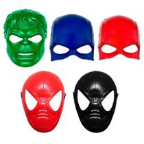 Máscara Homem de Ferro Infantil Com Elástico Vários Super Heróis