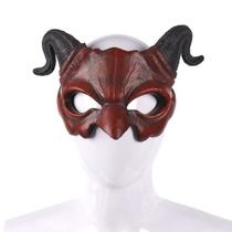 Máscara Horn Demon, fantasia de cosplay de Halloween, máscara de meia face Máscara Horn Demon, fantasia de cosplay de Halloween, máscara de meia face