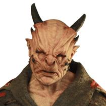 Máscara Horned Demon Realistic Monster Design Resin 42x26cm Máscara Horned Demon Realistic Monster Design Resin 42x26cm