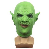 Máscara Horror Green Spoof Grimace Head Latex Scary Devil
