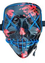 Máscara iluminada LED para festa à fantasia de carnaval de Halloween