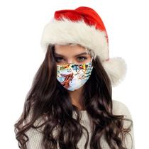Máscara impressa de Natal descartável universal adulto de alta qualidade 10pc
