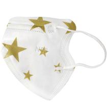 Mascara Infantil Branco Estampa Estrelado pac 10uni