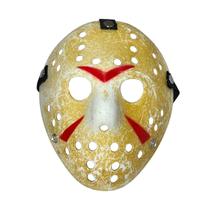 Máscara Jason Amarela para Fantasia Halloween Luxo 7 Lobos