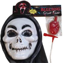 Máscara Jato De Sangue Caveira Terror Halloween Susto Festa