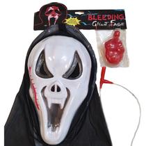 Máscara Jato de Sangue Pânico Halloween Carnaval Fantasia Teatro Terror Assustador Dia das Bruxas Zumbi Cosplay Horror