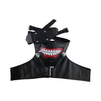 Máscara Kaneki Ken Tokyo Ghoul Acessório De Fantasia De Halloween Protetor Facial Com Zíper Adereço Máscara Kaneki Ken Tokyo Ghoul Acessório De Fantasia De Halloween Protetor Facial Com Zíper Adereço