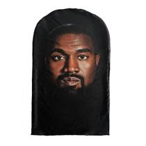 Máscara Kanye Unissex Com Estampa 3D, Rosto Inteiro, Malha Elástica, Cosplay, Hip Hop, Balaclava,