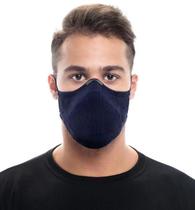 Máscara KNIT Max95 Antiviral Azul Marinho Tam M