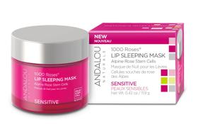 Máscara labial Andalou Naturals 1000 ROSES Overnight 12 mL Vegan