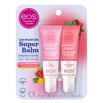 Máscara labial eos 24H Moisture Super Balm Pink Lemonade & Wild Cherry Slushie, pacote com 2 unidades Máscara labial eos 24H Moisture Super Balm Pink Lemonade & Wild Cherry Slushie, pacote com 2 unidades