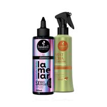 Máscara Lamelar Haskell 5x Mais Brilho 200ml +Fluido Alecrim