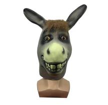 Máscara Látex Animal Burro Realista Desenho Animado Pelugem