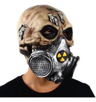 Máscara Látex Festa Halloween Caveira Chernobyl Tóxica - MHR