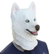 Máscara Látex Lobo Branco Cachorro Dog Halloween