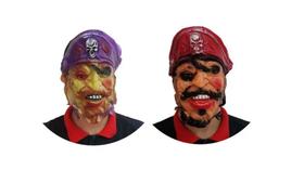 Máscara Látex Pirata Halloween Fantasia