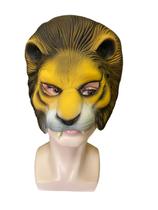Máscara Leãozinho Metade do rosto de Látex com Elástico