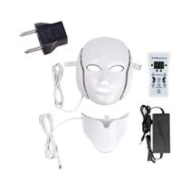 Máscara LED 7 Cores para Rejuvenescimento Facial - Clareamento, Antiacne e Lifting