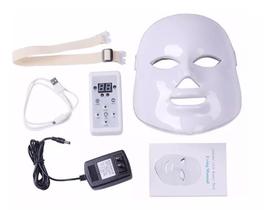 Máscara Led 7 Cores Tratamento Facial Fototerapia