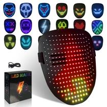 Máscara LED COOLGUARDER com sensor de gestos: 50 padrões