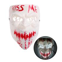 Máscara Led Halloween Kiss Me Led Uma Noite De Crime The Purge Máscara Led Halloween Kiss Me Led Uma Noite De Crime The Purge