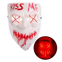 Máscara Led Halloween Kiss Me Led Uma Noite De Crime The Purge Máscara Led Halloween Kiss Me Led Uma Noite De Crime The Purge