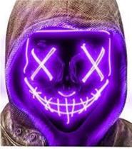 Mascara Led Neon Fio Duplo Para festas Halloween Carnaval - MHR