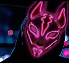 Máscara Led Neon Halloween Carnaval Cosplay Fantasia Festa - BLLE