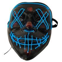 Máscara Led Neon The Purge carnaval Halloween c/ Controlador Máscara Led Neon The Purge carnaval Halloween c/ Controlador