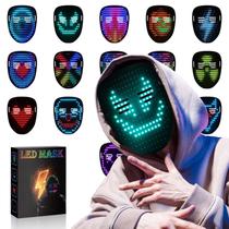Máscara LED Recarregável Envyvip para Halloween - Homens e Mulheres