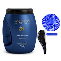 Máscara Linha A Aneethun Brilho Maciez 500g +Escova/Touca