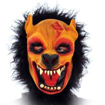 Máscara Lobisomem Cachorro Lobo c/ Pelos Terror Halloween
