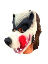 Máscara Lobo Mau dentes e língua de fora Gigante Fantasia