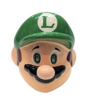 Máscara Luigi,Fibra,Trenzinho da Alegria,Fantasias,LojaOficial,Qualidade - Palhaçaria & Cia