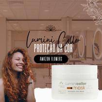 Mascara lumini collor amazon flowers hidratação proteção e brilho cabelos coloridos pos quimica 300gr