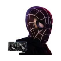 Máscara Luminosa Do Homem-Aranha Para Halloween Com Movimento Dos Olhos, Controle Remoto Elétrico E