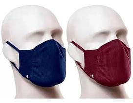 Mascara Lupo Adulto AU Zero Costura Vírus Bac-Off - Kit c/2 - Nude/Marrom ou Azul/Vinho ou Pta/Pta