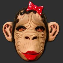 Máscara Macaca Macaco Animal Carnaval Festas - Spook Elástico