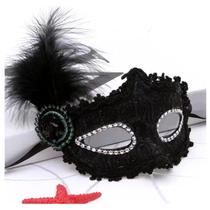 Máscara mascarada AWAVM Fashion Venezian Feather Decor