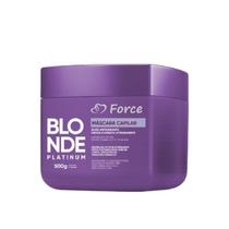 Máscara Matizadora Blond Platinum 500g Force Cosméticos Elimina o Amarelado Máscara Matizadora Blond Platinum 500g Force Cosméticos Elimina o Amarelado